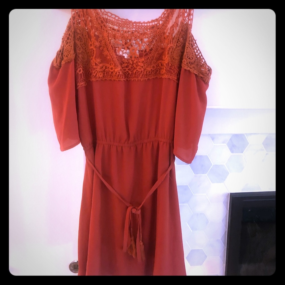 Umgee USA burnt orange boho dress